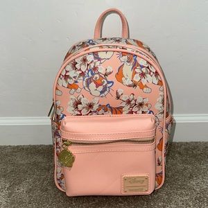 Loungefly Pink Floral Disney Backpack